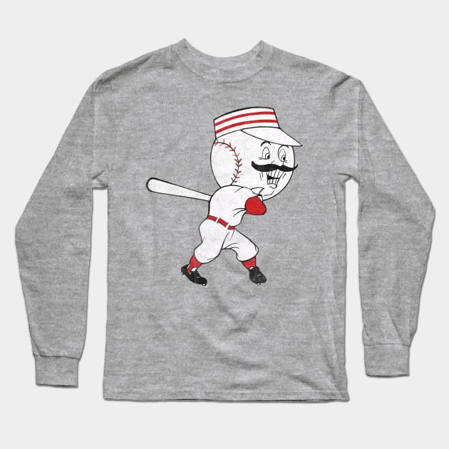 Cincinnati Red Stockings /\/ Retro Baseball Fan Long Sleeve T-Shirt by Eye Floaters